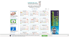 Desktop Screenshot of koledarcek.com